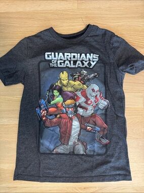 Old Navy Guardians of the Galaxy Graphic Tee - Charcoal with Multicolor Print